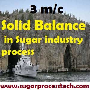 Solid Balance in Sugar industry process | Material Balance Calculation